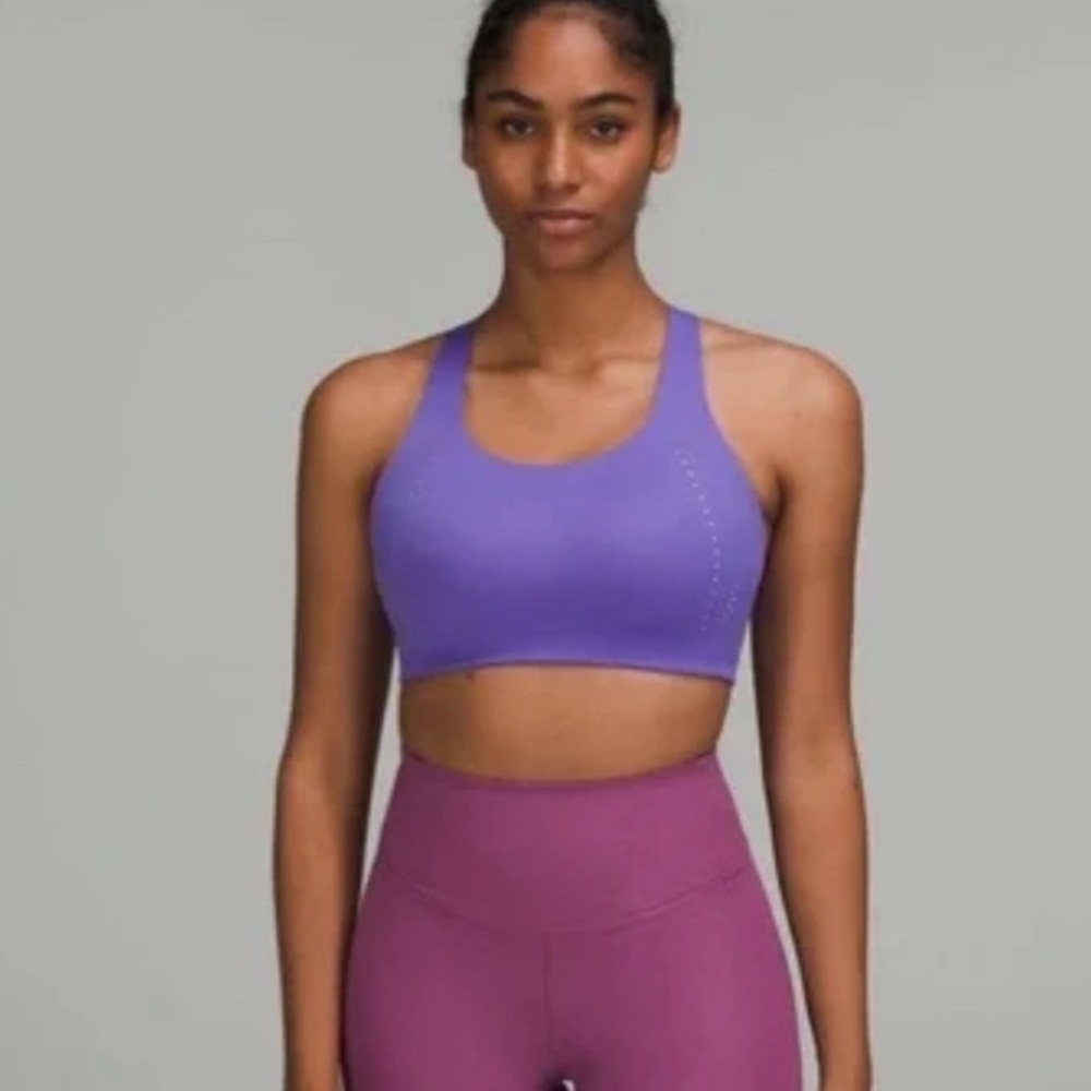 Lululemon Purple Lavendar Air Support Sports Bra size 36DD